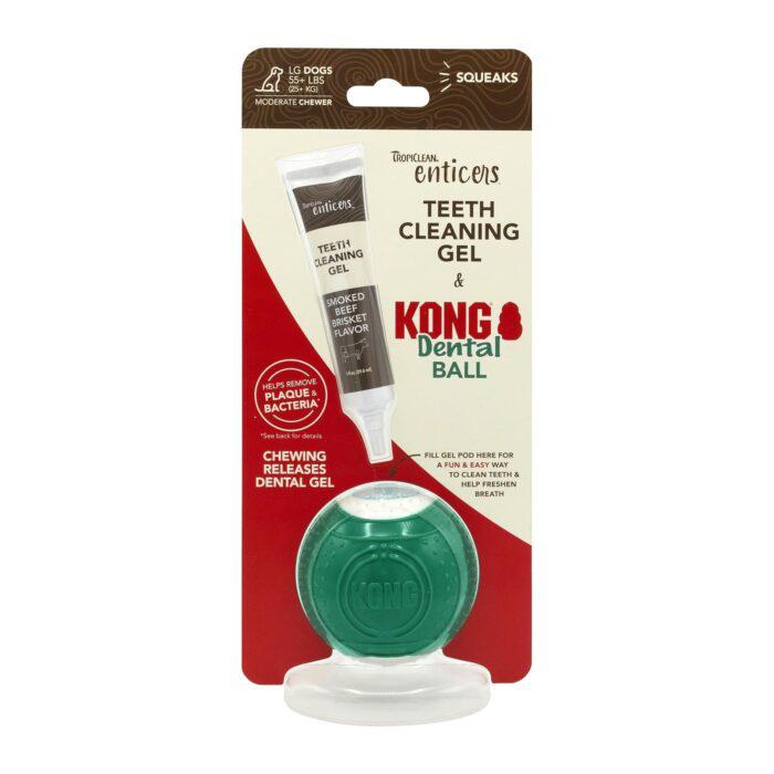 KONG PIŁKA  ENTICERS BRISKET DENTAL BALL KIT MEDIUM 11-25 kg