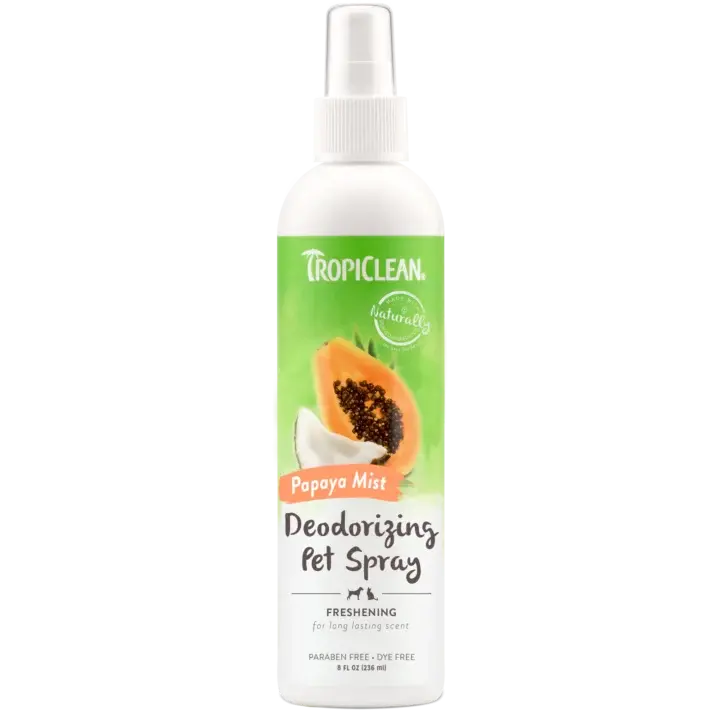 TROPICLEAN SPRAY DEZODORYZUJĄCY PAPAYA MIST PIES, KOT 236ML